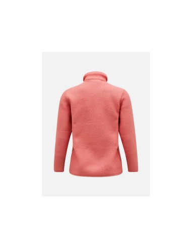 Peak Performance W Fleece Snap T Pink Sweatshirt