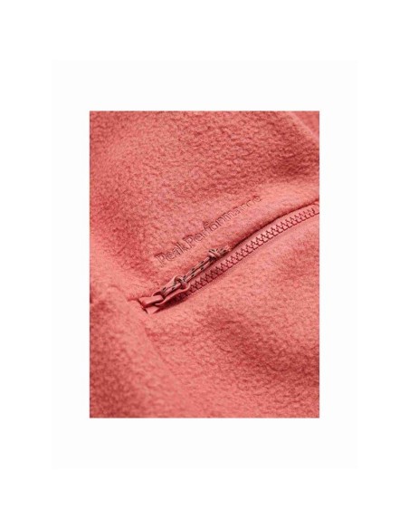 Peak Performance W Fleece Snap T Pink Sweatshirt
