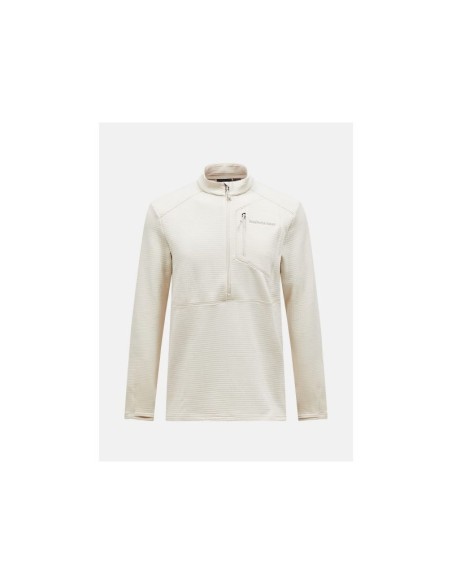 Peak Performance M Trail Polartec Half Zip Beige Sweatshirt
