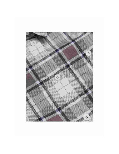 Peak Performance W Cotton Flannel Shirt Purple and White Check