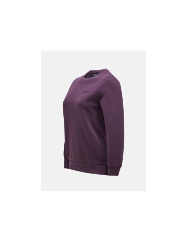 Peak Performance W Original Small Logo Crew Sweatshirt Purple