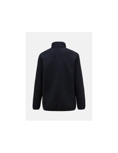 Peak Performance M Fleece Snap TNeck sweatshirt black