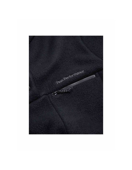 Peak Performance M Fleece Snap TNeck sweatshirt black