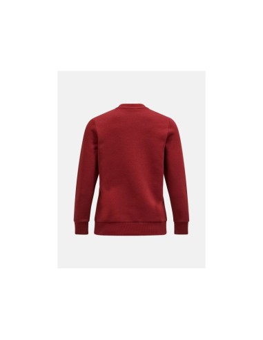 Peak Performance W Original Small Logo Crew Burgundy Sweatshirt