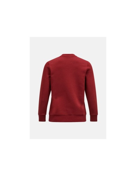 Peak Performance W Original Small Logo Crew Burgundy Sweatshirt