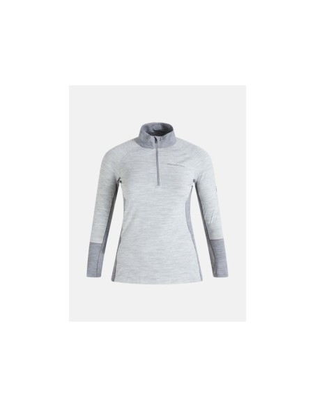 Peak Performance W Magic Half Zip Thermal Shirt Gray