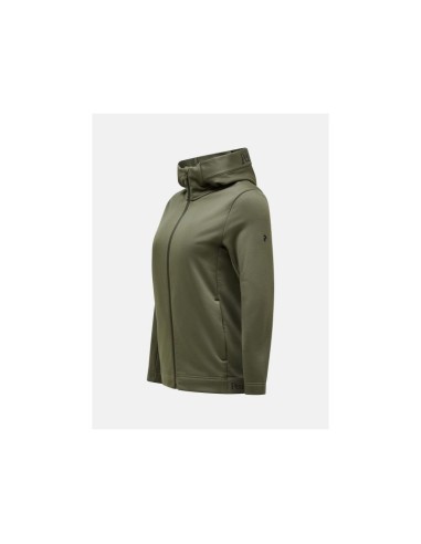 Peak Performance W Rider Tech Zip Hoodie Green