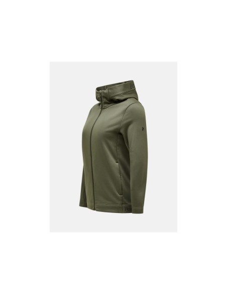 Peak Performance W Rider Tech Zip Hoodie Green