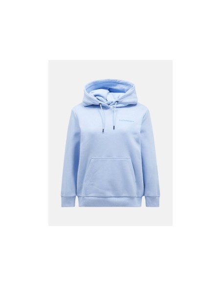 Peak Performance W Original Small Logo Hoo Sweatshirt Blue