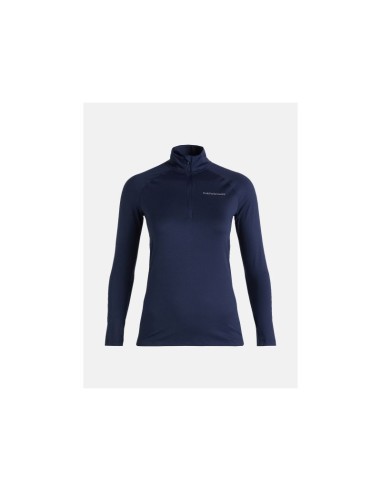 Peak Performance W Spirit Half Zip Thermal Shirt Blue