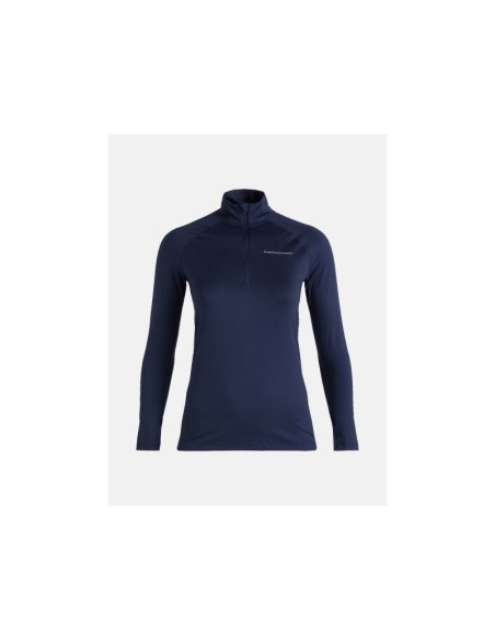 Peak Performance W Spirit Half Zip Thermal Shirt Blue
