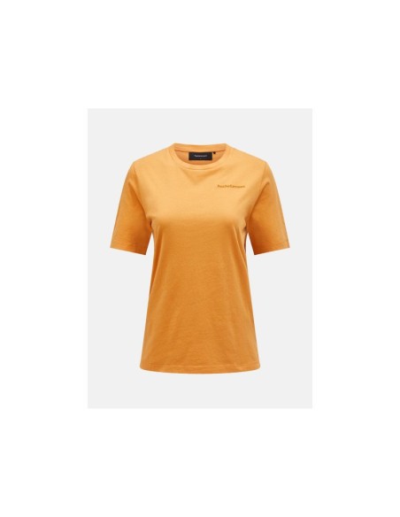 Peak Performance W Original Small Logo Tee Orange