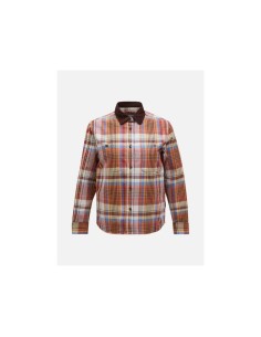 Peak Performance W Heavy Cotton Shirt Brown Plaid