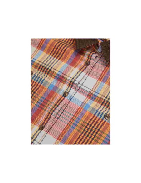 Peak Performance W Heavy Cotton Shirt Brown Plaid