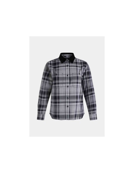 Peak Performance W Heavy Cotton Shirt Black Checkered