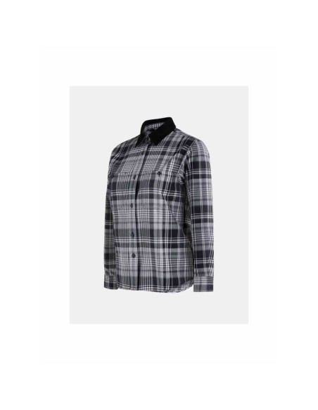 Peak Performance W Heavy Cotton Shirt Black Checkered