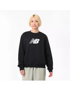 New Balance Sport Fleece Logo Crew Bk W WT43526BK sweatshirt