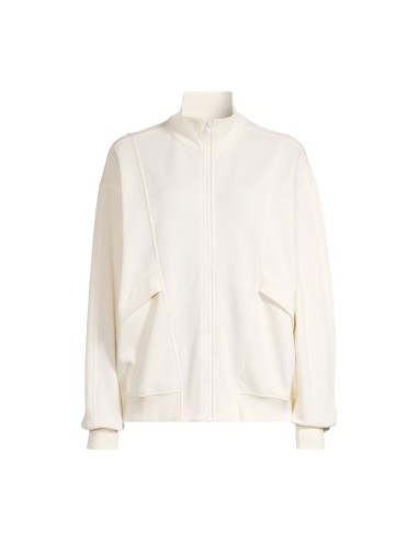 CASALL Comfy Full Zip Sweater white