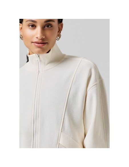 CASALL Comfy Full Zip Sweater white