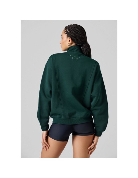 CASALL Comfy Full Zip Sweater green
