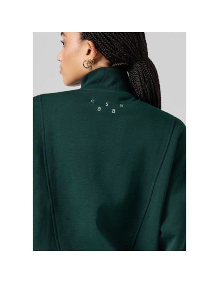 CASALL Comfy Full Zip Sweater green