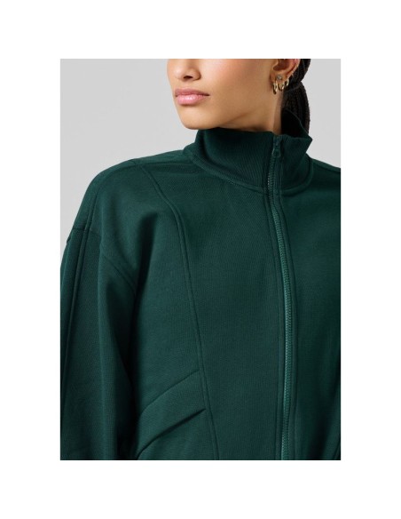 CASALL Comfy Full Zip Sweater green