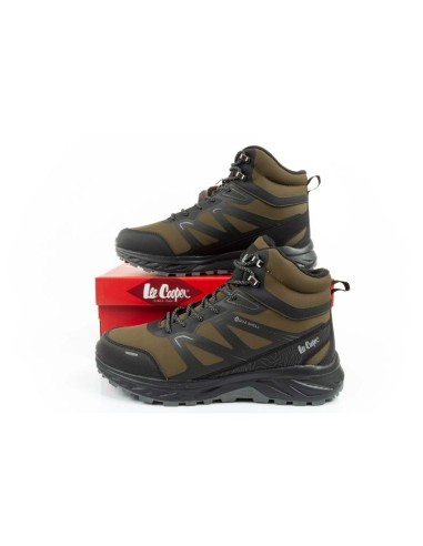 Lee Cooper men's winter hiking boots insulated waterproof green
