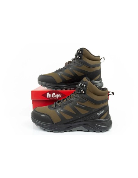 Lee Cooper men's winter hiking boots insulated waterproof green