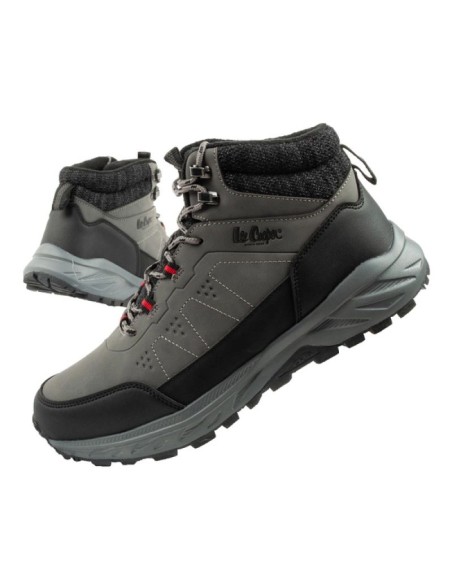 Lee Cooper men's winter hiking boots insulated ankle boots gray