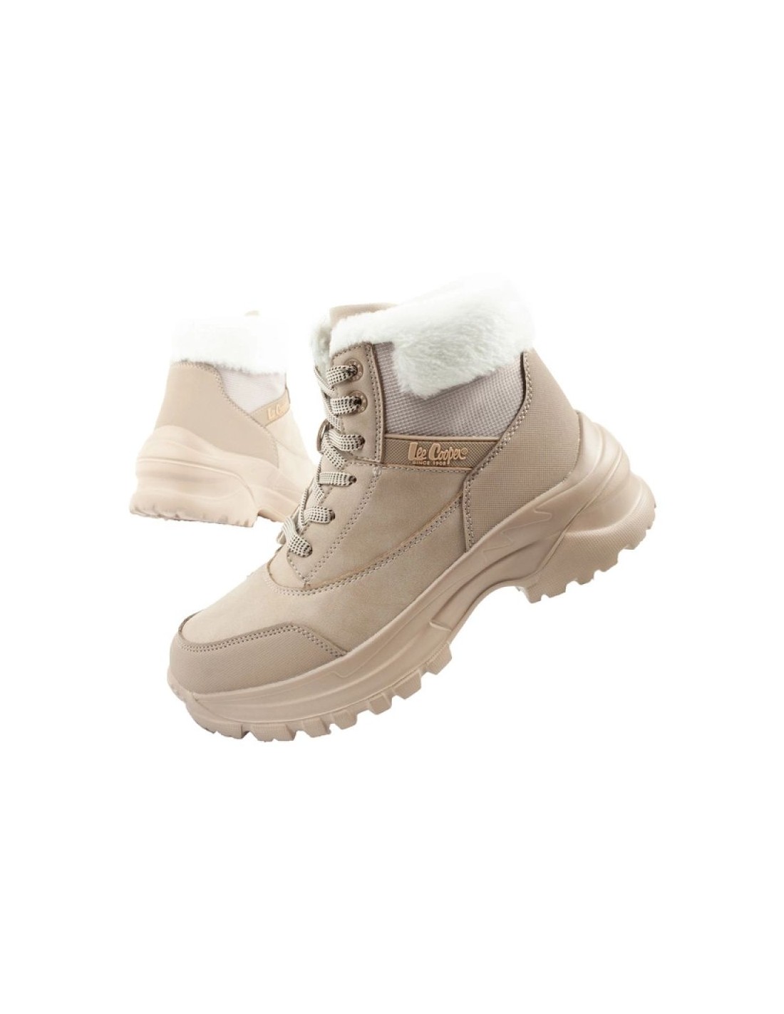 Lee Cooper women's winter trekking sports shoes Lee Cooper insulated beige