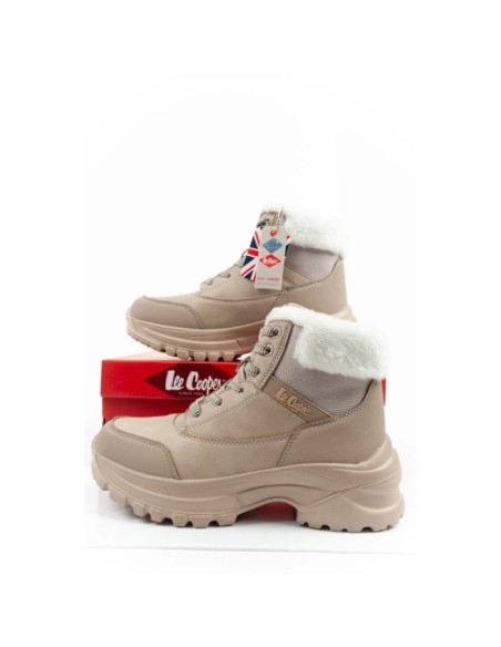 Lee Cooper women's winter trekking sports shoes Lee Cooper insulated beige