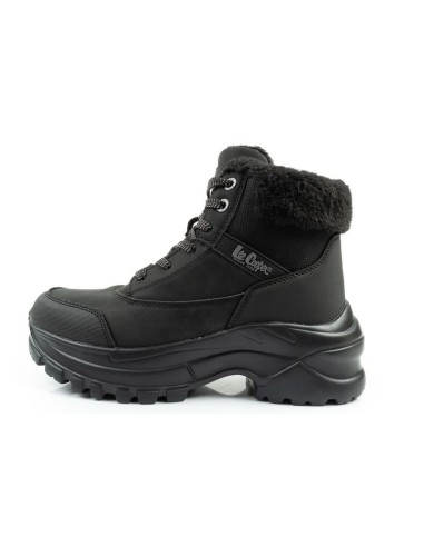 Lee Cooper women's winter hiking sports shoes insulated black laceup