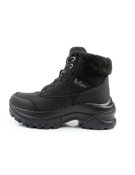 Lee Cooper women's winter hiking sports shoes insulated black laceup