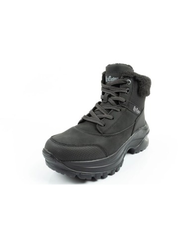 Lee Cooper women's winter hiking sports shoes insulated black laceup
