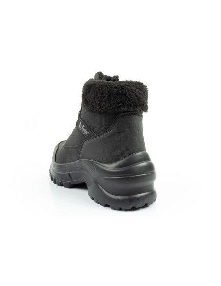 Lee Cooper women's winter hiking sports shoes insulated black laceup