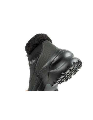 Lee Cooper women's winter hiking sports shoes insulated black laceup