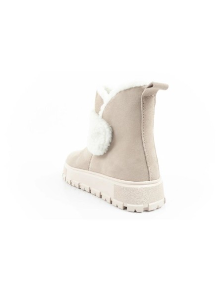 Lee Cooper women's boots winter boots fashionable sheepskin insulated leather beige