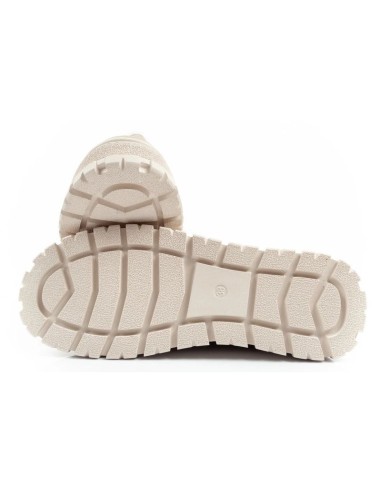 Lee Cooper women's boots winter boots fashionable sheepskin insulated leather beige