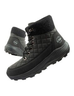 Lee Cooper women's winter hiking sports shoes insulated black ecoleather