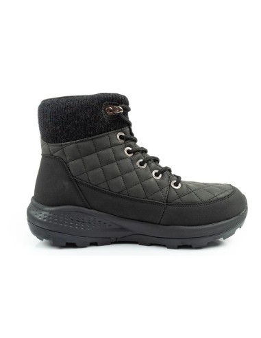 Lee Cooper women's winter hiking sports shoes insulated black ecoleather