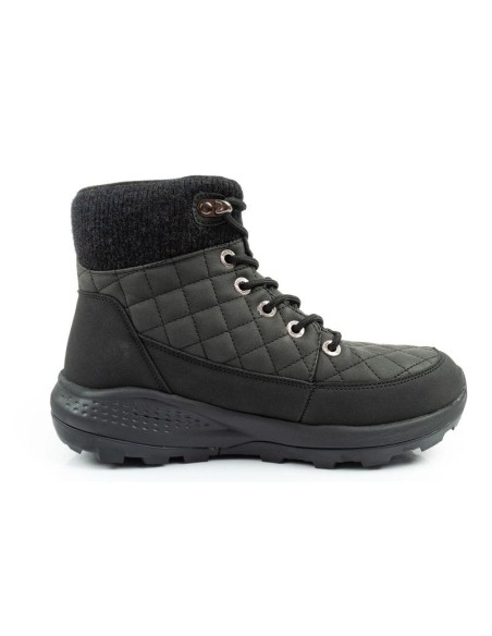 Lee Cooper women's winter hiking sports shoes insulated black ecoleather