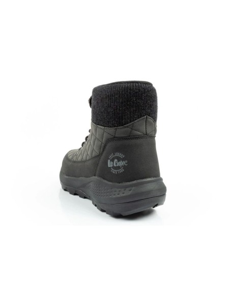 Lee Cooper women's winter hiking sports shoes insulated black ecoleather