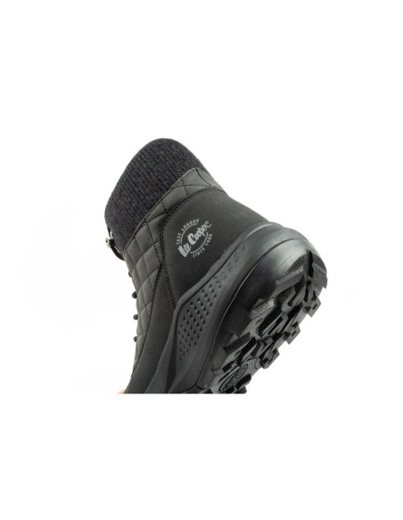 Lee Cooper women's winter hiking sports shoes insulated black ecoleather