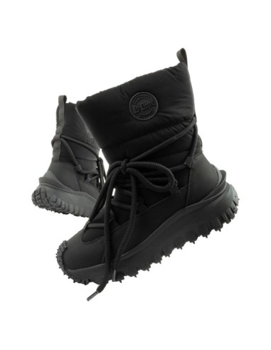 Lee Cooper women's winter hiking sports shoes insulated black natural leather