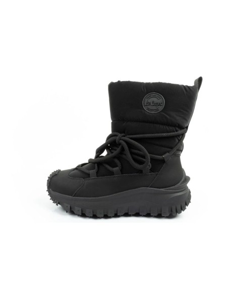 Lee Cooper women's winter hiking sports shoes insulated black natural leather