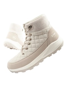 Lee Cooper women's winter hiking sports shoes insulated cream ecoleather