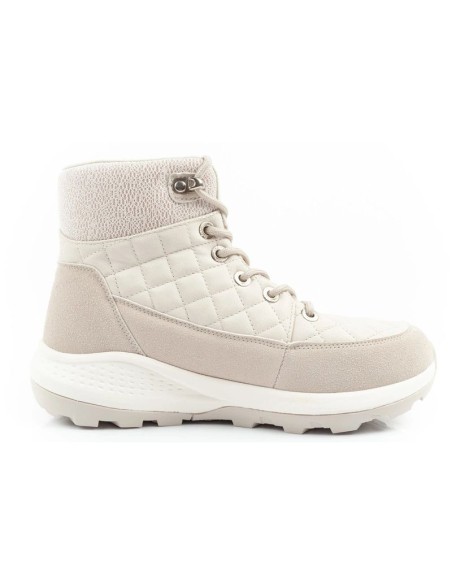 Lee Cooper women's winter hiking sports shoes insulated cream ecoleather