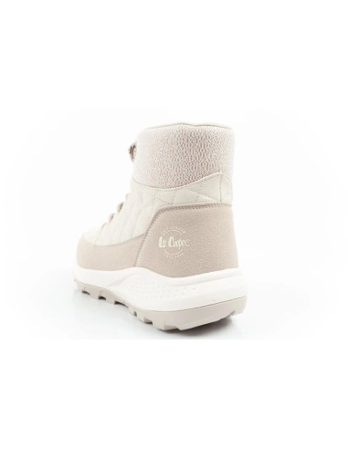 Lee Cooper women's winter hiking sports shoes insulated cream ecoleather
