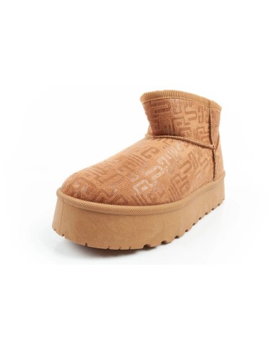 Lee Cooper women's winter snow boots fashionable fur lined ankle boots brown