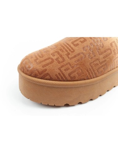 Lee Cooper women's winter snow boots fashionable fur lined ankle boots brown